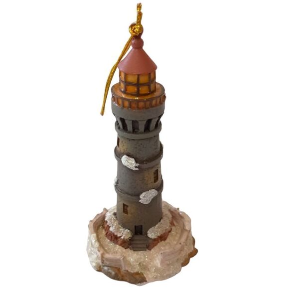 Thomas Kinkade Lighthouse Ornament Christmas Resin Kurt Adler Victorian Vintage. - Picture 9 of 12
